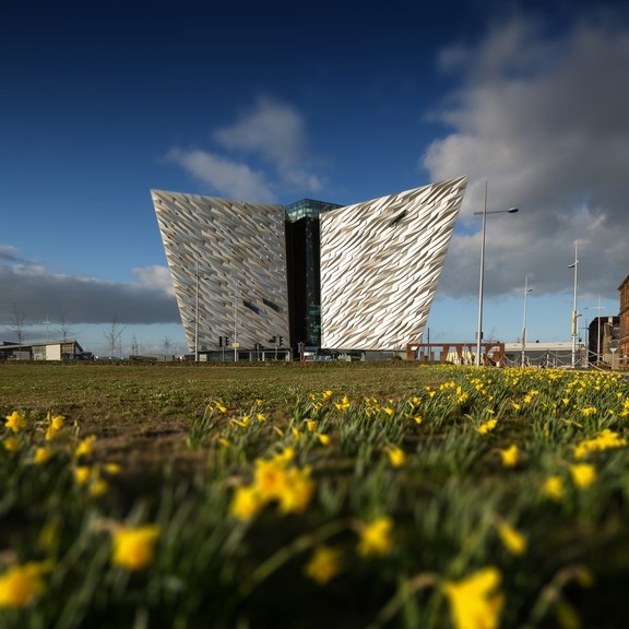 The Titanic Belfast, a world famous museum which tells the story of the RMS Titanic