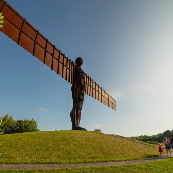 The Angel of the North, an iconic statue in northern England