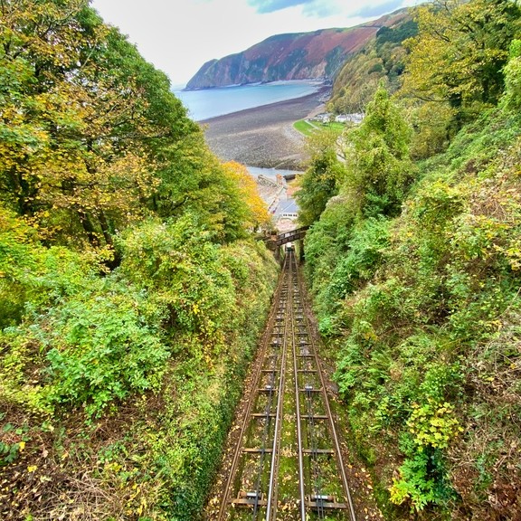 Photograph of Lynton and Lynmouth Cliff Railway in North Devon