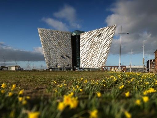The Titanic Belfast, a world famous museum which tells the story of the RMS Titanic