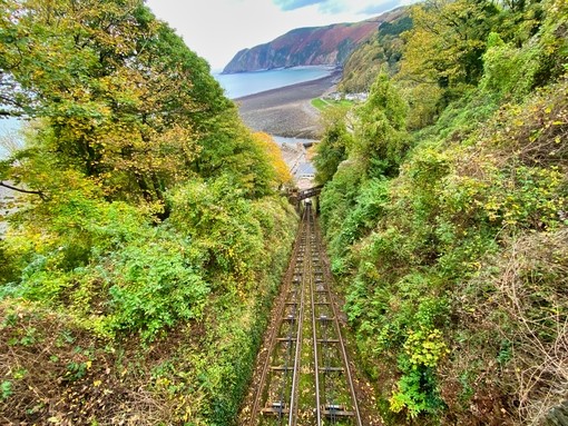 Photograph of Lynton and Lynmouth Cliff Railway in North Devon