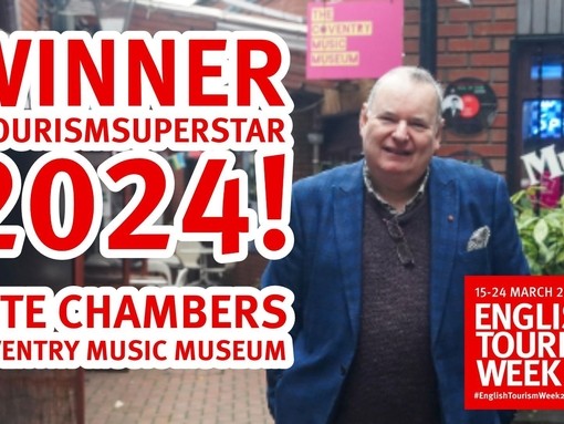 Pete Chambers Tourism Superstar 2024 winner grapics.