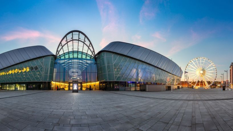 Main Entrance to a large city convention arena