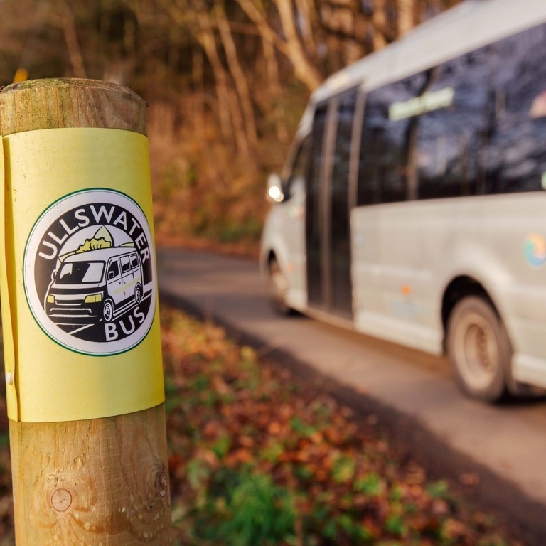 Bus parked near sgn reading: Ullswater Bus