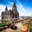 Rooftop of Oh me oh my restaurant in Liverpool