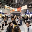 Groups of people meeting at World Travel Market